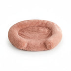 Kodi & Co. blush pink plush dog bed with raised edges for extra comfort and security