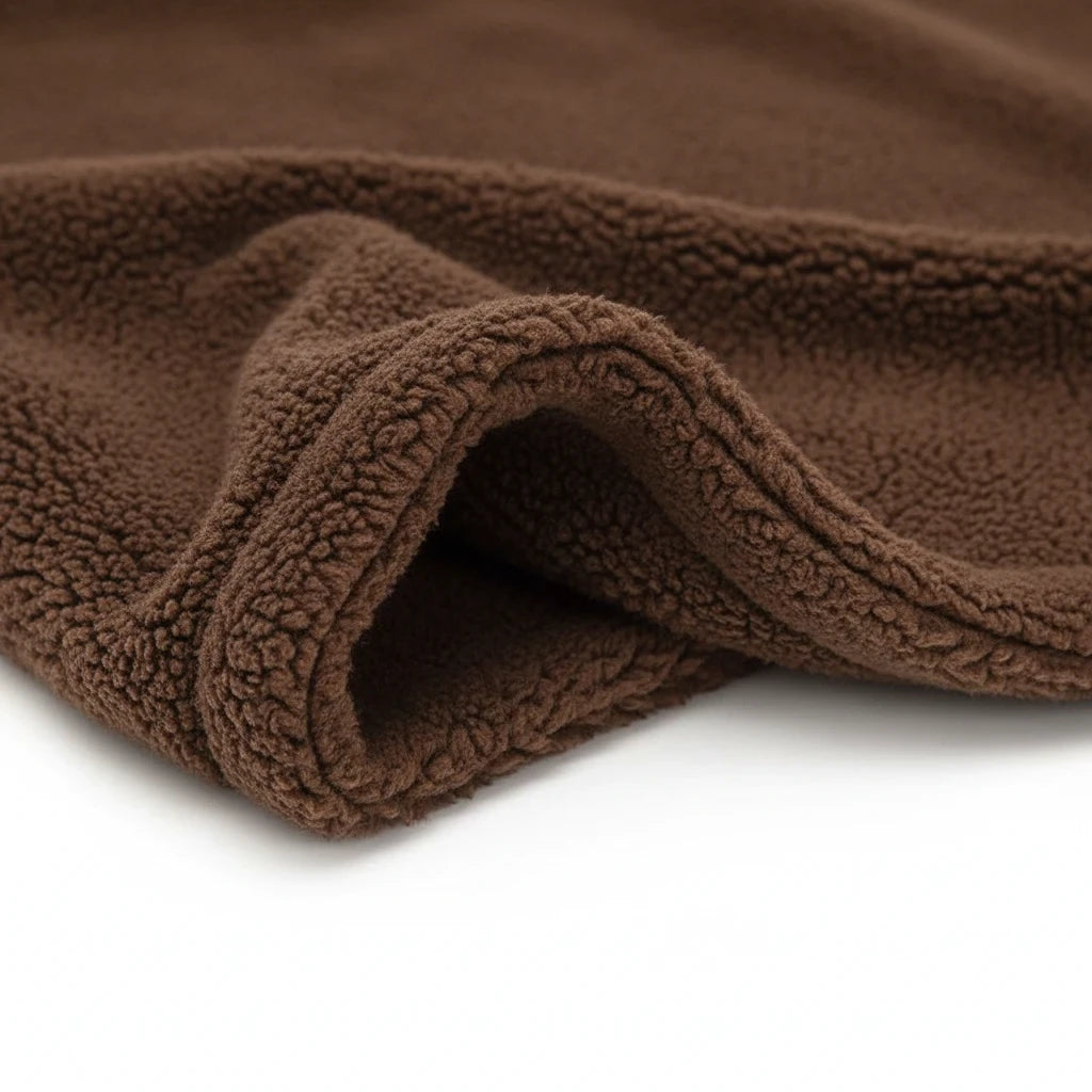 Kodi & Co. brown plush pet blanket with soft textured fabric for dogs and cats