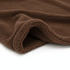 Kodi & Co. brown plush pet blanket with soft textured fabric for dogs and cats