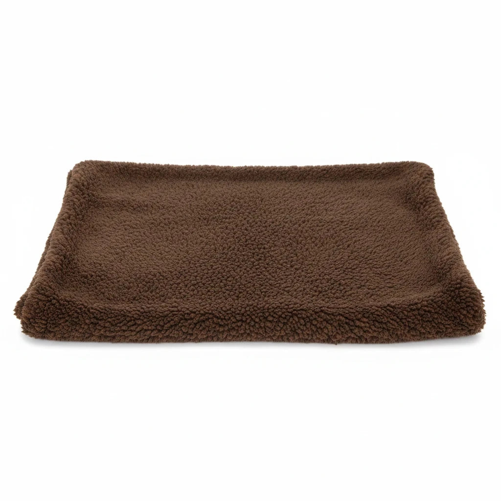 Kodi & Co. brown plush pet blanket with a soft, textured surface for dogs and cats